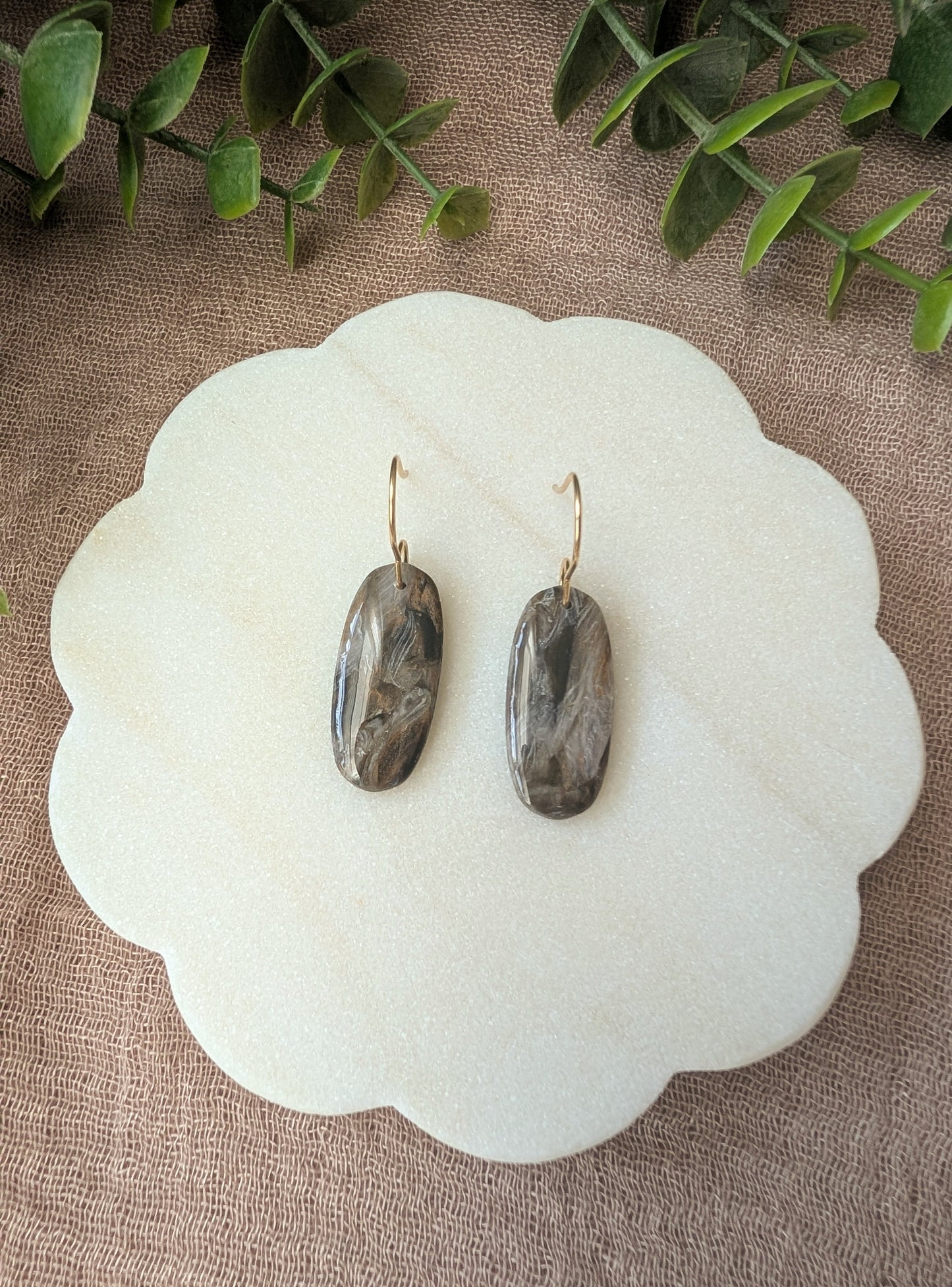 Black/Brown/Grey Aria Earrings