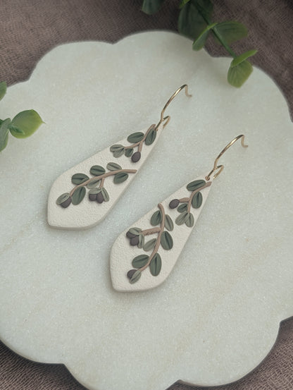 Olive Branch Earrings